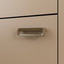 Ver imagem 7 de Cozinha Compacta 120cm 100% MDF 15cm 5 Portas e 1 Gaveta Marrom/Champagne/Rosé