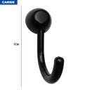 Ver imagem 4 de Suporte de Canto Cantoneira Porta Shampoo Branco + Kit para Banheiro Redondo 5 Pçs Preto