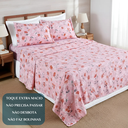 Ver imagem 5 de Conjunto Cama Casal King Size Jasmine 04 Pç Bordado 400 Fios:rosa