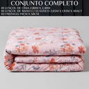 Ver imagem 6 de Conjunto Cama Casal King Size Jasmine 04 Pç Bordado 400 Fios:rosa
