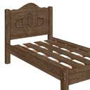 Ver imagem 3 de Cama De Solteiro MDF Resistente Siena Mocaccino Carmolar