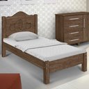 Ver imagem 1 de Cama De Solteiro MDF Resistente Siena Mocaccino Carmolar