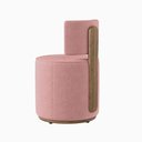 Ver imagem 3 de Puff Margo Decorativo Orgânico Veludo - 7 Decor Rosa