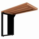 Ver imagem 5 de Mesa Escrivaninha Office 90cm Auxiliar Direita/esquerda Pé Quadro Web Office