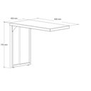 Ver mais imagens de Mesa Escrivaninha Office 90cm Auxiliar Direita/esquerda Pé Quadro Web Office