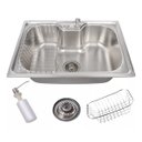 Ver imagem 6 de Kit Cuba 50x40 com Torneira Gourmet Inox Misturador Cor:inox Escovado