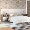 Ver imagem 1 de Cabeceira Painel para Cama Box Casal e Queen Branco