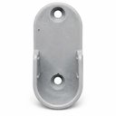 Ver imagem 4 de 10 Suporte Cabideiro Tubo Oblongo Oval Armário Guarda Roupa - Cinza