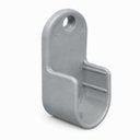 Ver imagem 2 de 10 Suporte Cabideiro Tubo Oblongo Oval Armário Guarda Roupa - Cinza