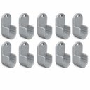 Ver imagem 1 de 10 Suporte Cabideiro Tubo Oblongo Oval Armário Guarda Roupa - Cinza