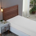 Ver imagem 1 de Lençol Cama Solteiro 100% Algodão com Elástico Percal 300 Fios Hotel Pousada:branco