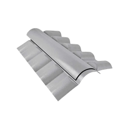 Cumeeira Central Articulada Pvc Colonial Cinza (par) - 1