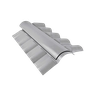 Cumeeira Central Articulada Pvc Colonial Cinza (par) - 1