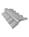 Ver imagem 1 de Cumeeira Central Articulada Pvc Colonial Cinza (par)