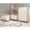 Ver imagem 1 de Jogo de Quarto para Bebê Completo 3 Portas Théo New Areia Fosco com Natural - MoveisAqui