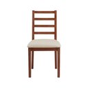 Ver imagem 5 de Cadeira de Jantar em Madeira Maciça Aline Estofado Linho Creme - Imbuia