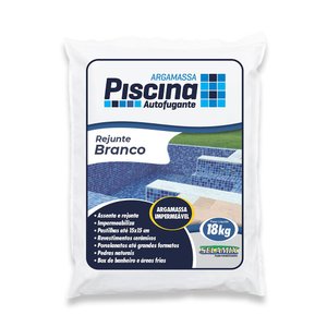 Rejunte Piscina Impermeável Cor Branco 18kg