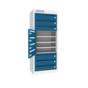 Ver imagem 3 de Armário de Aço para Correspondência 10 Portas - Nk 1717 Nilko Armários Azul Fluorescente Chave Padrã