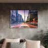 Quadro Decorativo Tela Canvas Urbanismo Av Paulista com Moldura e Vidro Prata - 120x60 Cm - 1
