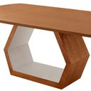 Ver imagem 6 de Mesa para Sala de Jantar Ane 180cm Madeira Tampo Barril Laminado Moderna Mobília