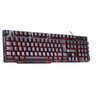 Teclado Gamer 107 Teclas + 12 Multimídia com Led Vermelho Sensação Tecla Mecanica Vinik - 3