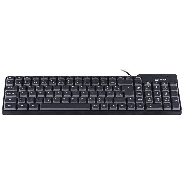 TECLADO + MOUSE DYNAMIC ABNT2 1000 DPI USB 1.8 METROS PRETO - CD100 VINIK - 4