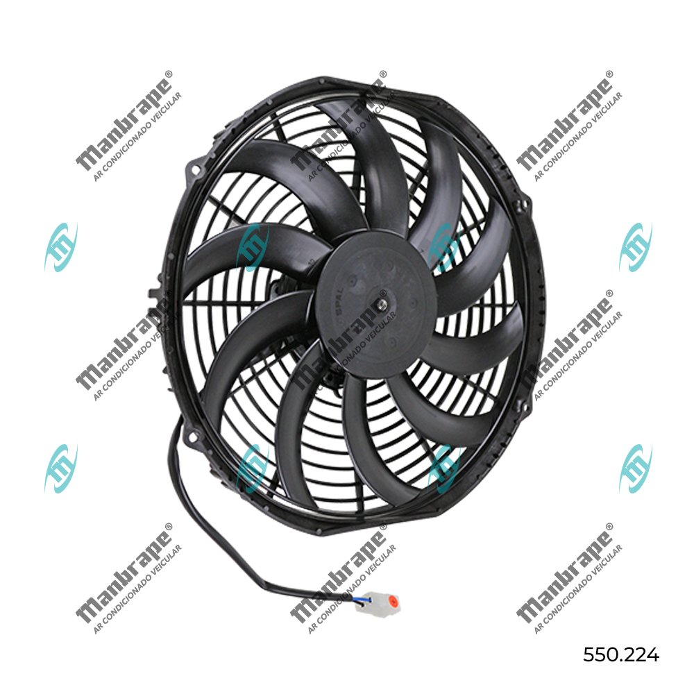 Eletroventilador Universal Spal Aspirante 12 Pol Pás S 12v - 2