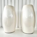Ver imagem 4 de Dupla centro de mesa liso moderno na cor branco pérola