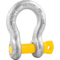 Manilha P/ Cabo de Aço 1/4" Curva Pesado Galv Vonder Plus - 2
