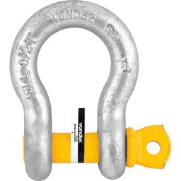 Manilha P/ Cabo de Aço 1/4" Curva Pesado Galv Vonder Plus - 1
