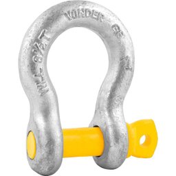 Manilha P/ Cabo de Aço 1/4" Curva Pesado Galv Vonder Plus - 3