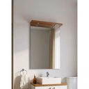 Ver imagem 4 de Gabinete para Banheiro com Cuba e Espelho com Led 60cm Mdf Freijo com Branco Paris - On Móveis