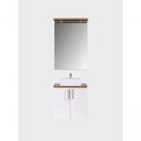 Ver imagem 5 de Gabinete para Banheiro com Cuba e Espelho com Led 60cm Mdf Freijo com Branco Paris - On Móveis