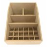 Caixa Mdf Organizadora de Maquiagem Aberta com 21 Divisões Tam:23x17x11cm Cod:banh042 - 1