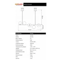 Ver imagem 6 de Lustre Pendente Nitrolux Molecular Jaboticaba Lm-002 G9 Preto