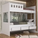 Ver imagem 1 de Beliche Solteiro 3 Gavetas 