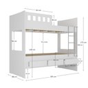 Ver imagem 3 de Beliche Solteiro 3 Gavetas 