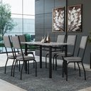 Ver imagem 2 de Conjunto Sala de Jantar Mesa Tampo Granito 1,40m com 6 Cadeiras Diana Artefamol