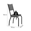 Ver imagem 4 de Conjunto Sala de Jantar Mesa Tampo Granito 1,40m com 6 Cadeiras Diana Artefamol