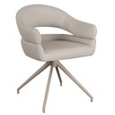 Ver imagem 1 de Cadeira Hanover Base Nude - Pu Nude