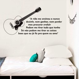 Adesivo de Parede Musica Frase-Extra Grande 125x58cm - 1