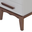 Ver imagem 7 de Mesa de Cabeceira 2 Gavetas 100% Madeira Maciça Branco