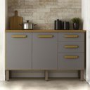 Ver imagem 1 de Balcão de Cozinha Athenas 110cm com 3 Portas 2 Gavetas Mobilihouse