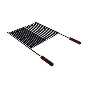 Grelha Churrasco Black Aço Carbono Nitrocarbonetado Cabos Madeira Tramontina
