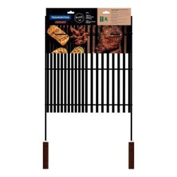 Grelha Churrasco Black Aço Carbono Nitrocarbonetado Cabos Madeira Tramontina - 3