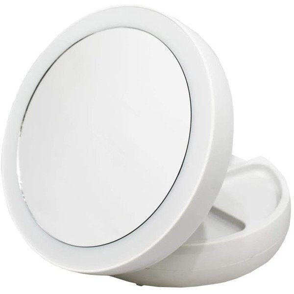 Espelho para Maquiagem com LED Aumento 10x Dupla Luz Organizador conexão USB - 6