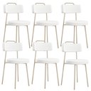 Ver imagem 1 de Kit 06 Cadeiras Decorativas Estofada Sala Jantar Barcelona Arena L02 Facto Branco - Lyam