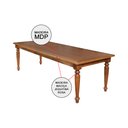 Ver imagem 3 de Conjunto Jantar Mesa Rústica Franscisca 220x100 Madeira Maciça com 8 Cadeira Ripada Confort Castanho