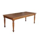 Ver imagem 2 de Conjunto Jantar Mesa Rústica Franscisca 220x100 Madeira Maciça com 8 Cadeira Ripada Confort Castanho