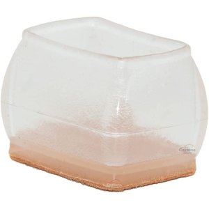 Kit 12 Protetor de Pé Cadeira Retangular Pezinho Silicone